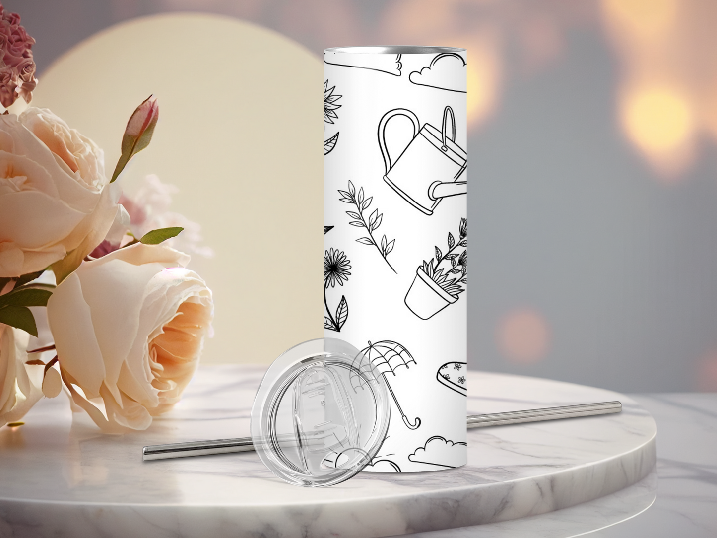 Gourde en Acier Inoxydable Personnalisable Jardinage