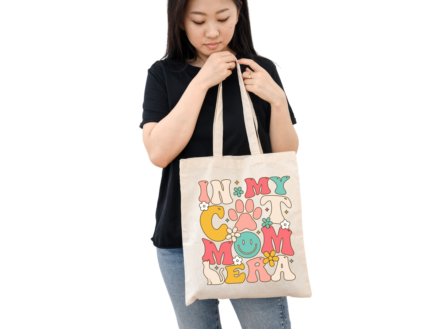 Tote Bag Personnalisable In my Cat Mom Era