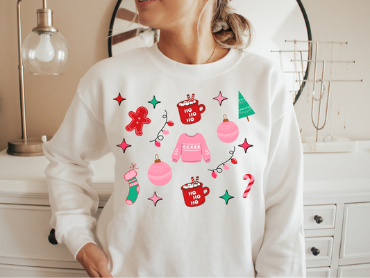 Sweatshirt de Noël Girly