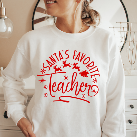 Sweatshirt de Noël - Professeur Préféré du Père Noël