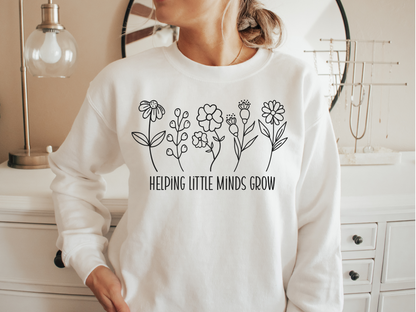 Sweat-shirt Unisex Help Little Minds Grow