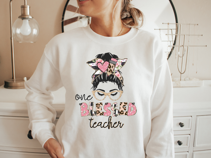 Sweat-shirt Unisex Blessed Teacher