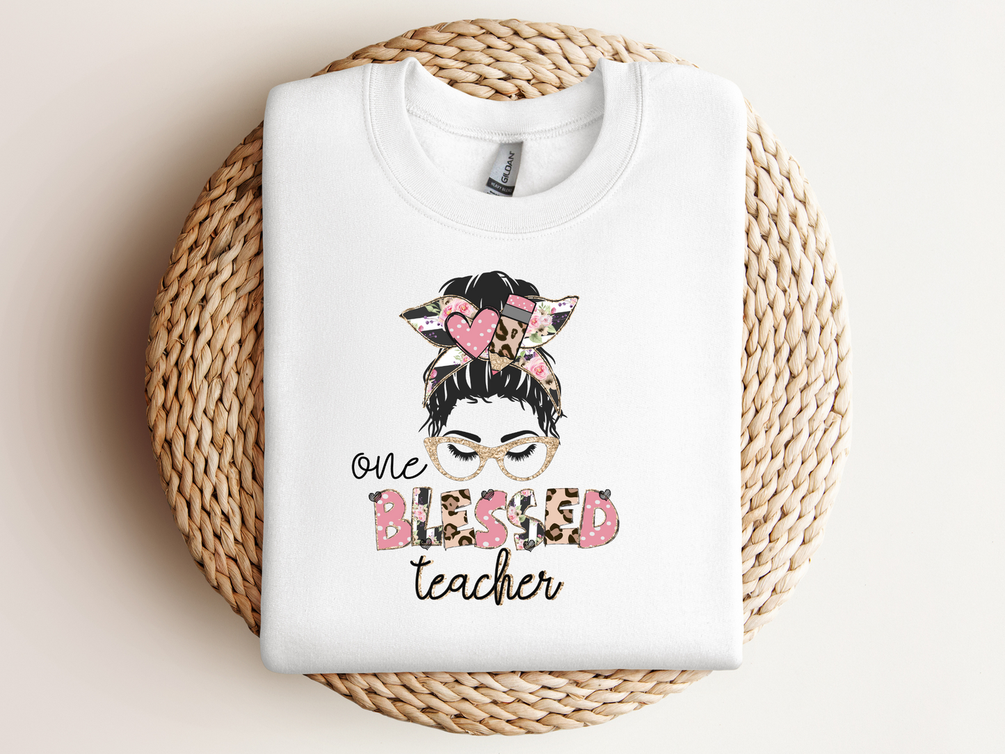 Sweat-shirt Unisex Blessed Teacher