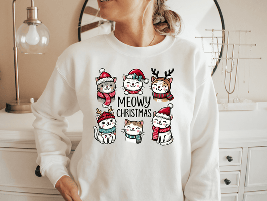 Sweatshirt de Noël Chats